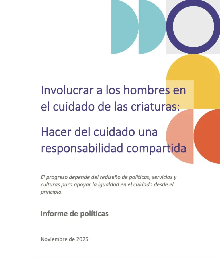 Involucrar a los hombres en el cuidado de las criaturas: Informe de políticas